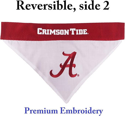 Pets First Collegiate Pet Accessories, Reversible Bandana, Alabama Crimson Tide - Image 2