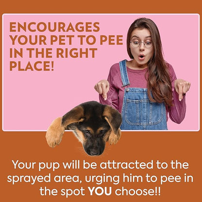 OUT! PetCare Go Here Attractant Dog and Puppy Potty Training Spray, Safe & - Image 7