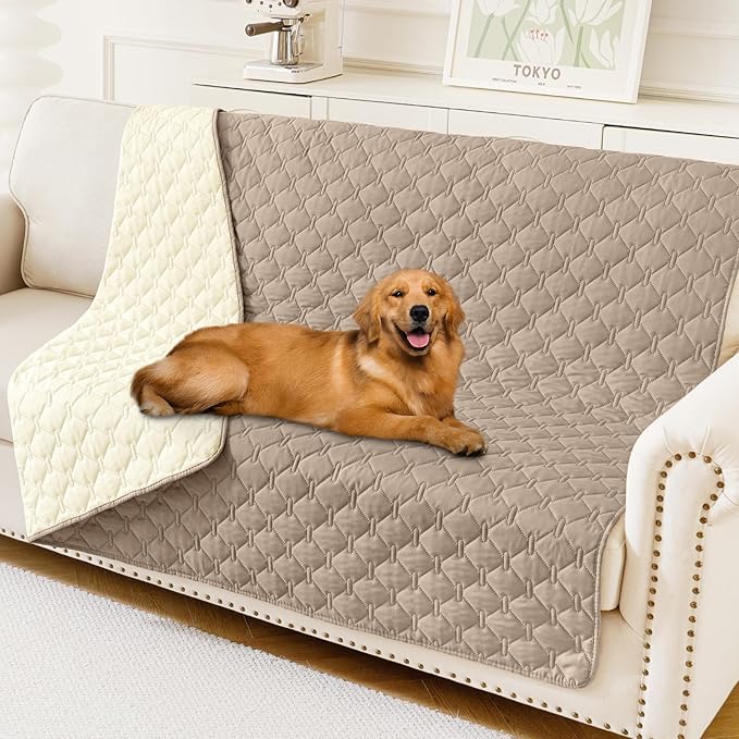 Smiry Waterproof Dog Bed Cover Blanket, Soft Reversible Pet Blanket, Washable by Smiry