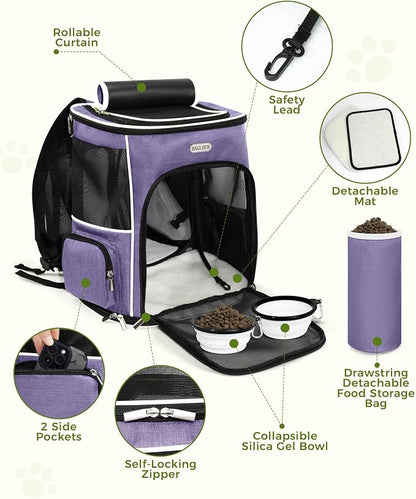 BAGLHER Expandable Cat Carrier Backpacks, Retractable Pet Carrier Backpack - Image 5