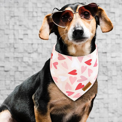 Valentines Dog Bandanas with Snap Button - Image 3