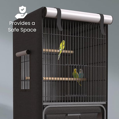 Universal Bird Cage Cover Good Night Blackout Thin Lightweight Breathable Small - Image 5