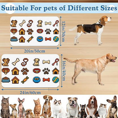 Dog Fun Pet Feeding Mat–Christmas Stocking Quick Dry Absorbent Dog Cat Food Mat - Image 2