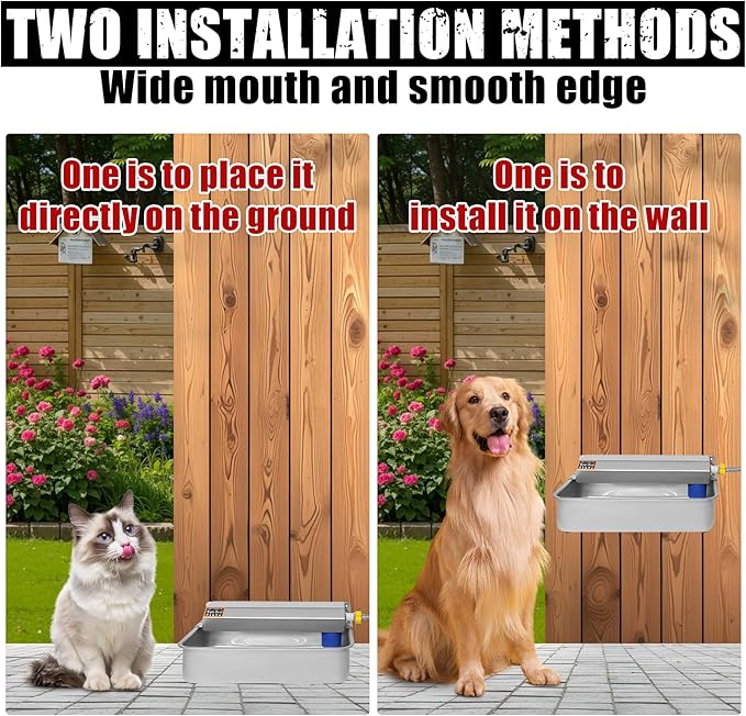 Automatic Dog Water Dispenser 2 Gal/7.57L Outdoor Dog Water Bowl Auto-Fill - Image 4