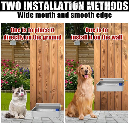 Automatic Dog Water Dispenser 2 Gal/7.57L Outdoor Dog Water Bowl Auto-Fill - Image 4