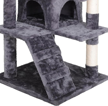 54-Inch Cat Tree for Large Cats, Sturdy Multi-Level Cat Tower - Image 6