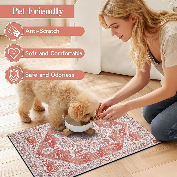 famibay Dog Food Mat, Absorbent Cat Dog Mats - Image 5