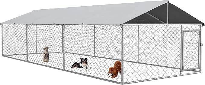 PawHut Outdoor Dog Kennel, Heavy Duty Dog Run Outdoor Fence by PawHut