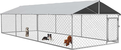 PawHut Outdoor Dog Kennel, Heavy Duty Dog Run Outdoor Fence by PawHut
