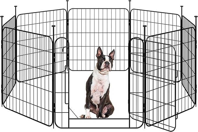 Yaheetech Expandable Dog Playpen, 8 Panel 24 inch Puppy Playpen by Yaheetech