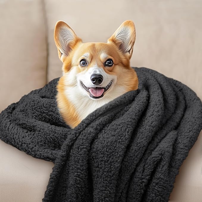 1 Pack 3 Calming Blankets Fluffy Premium Fleece Pet Blanket Soft Sherpa Throw - Image 6