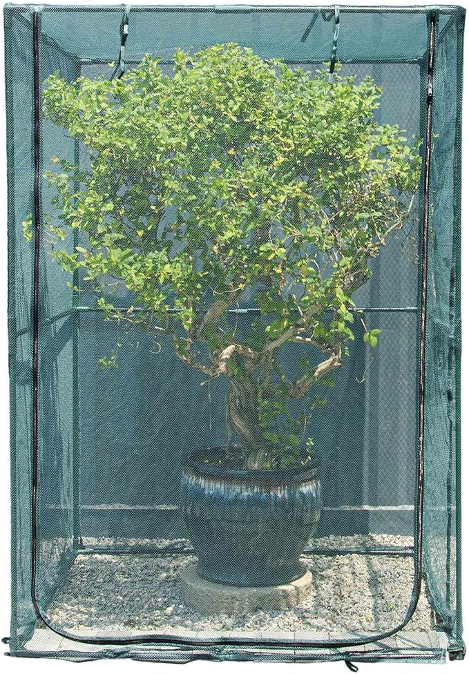 Portable 4'x4' Large 6FT Tall Plant Netting Cover Crop Cages Pest Guard Cover by porayhut