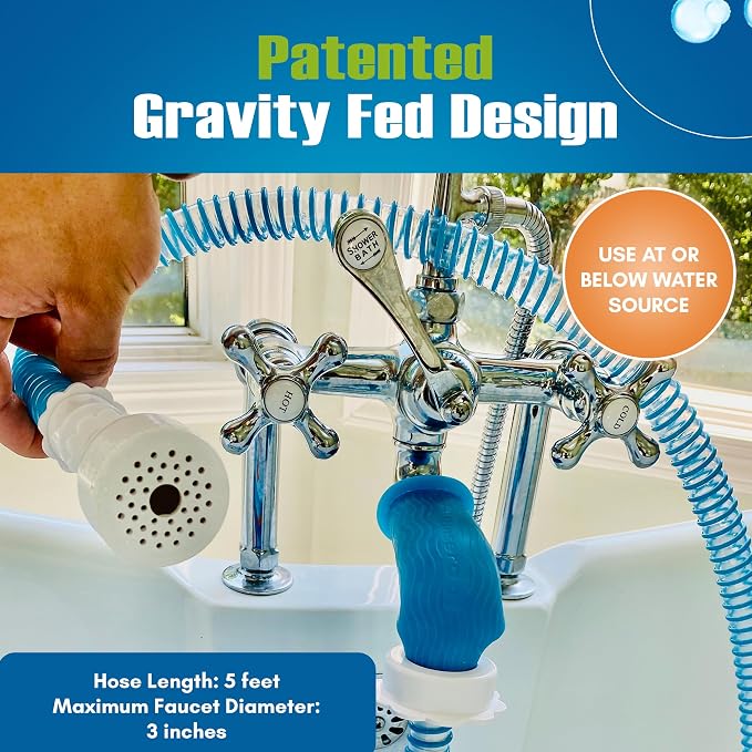 Rinseroo Slip-On Bathtub Faucet Sprayer Attachment. Ultra-Flex Dog Shower - Image 4