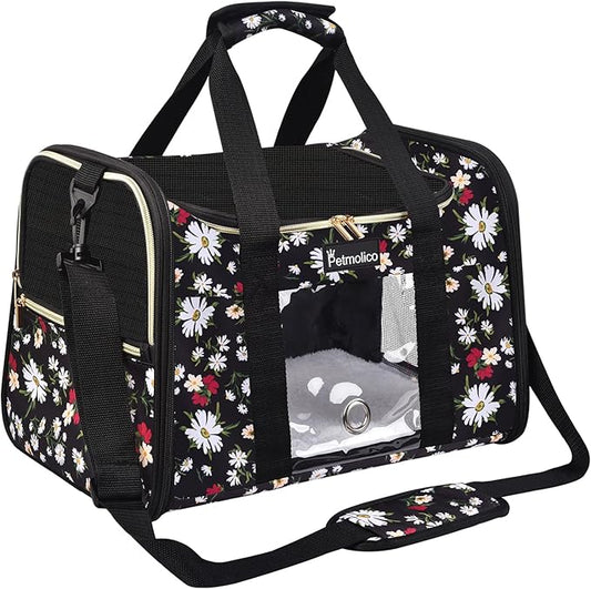 Petmolico Cat Carrier Dog Carrier, Airline Approved Soft Pet Travel Carrier by Petmolico