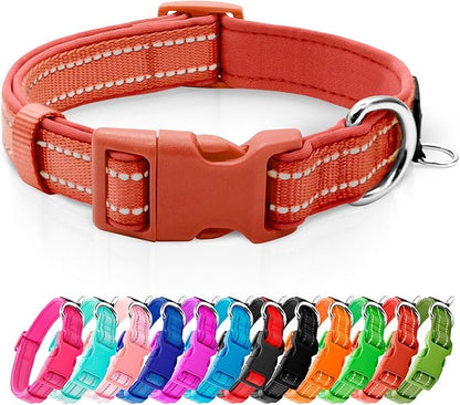 azuza Reflective Dog Collar, Soft Neoprene Padded Pet Collar by azuza