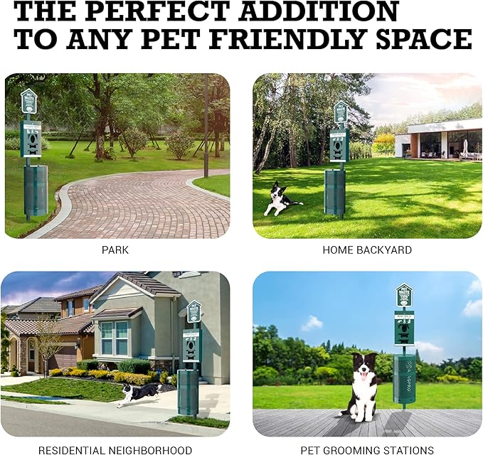 ALAGPRO® Pet Waste Station Outdoor Dog Waste Station - Image 6