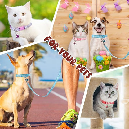 Amylove 48 Pcs Dog Collar and Leash Set, Polypropylene Adjustable Puppy Collars - Image 7
