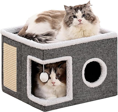 Cat Beds for Indoor Cats, Large Cat Cave by Unknown