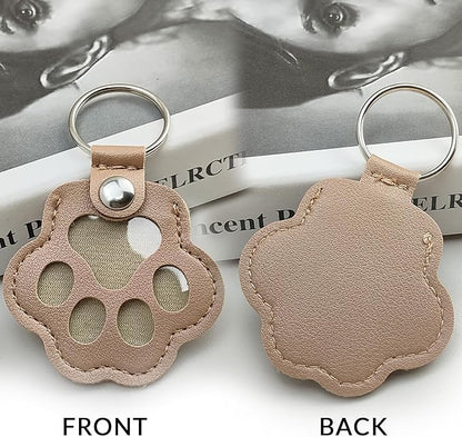 Dog Hair Keychain, Leather Pet Hair Collector Keychains, Pet Fur Keepsake Gift - Image 4