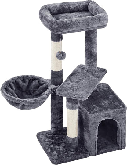 Topeakmart Cat Tree Cat Tower for Indoor Cats, 34.5in Cute Cat Tree Activity by Topeakmart