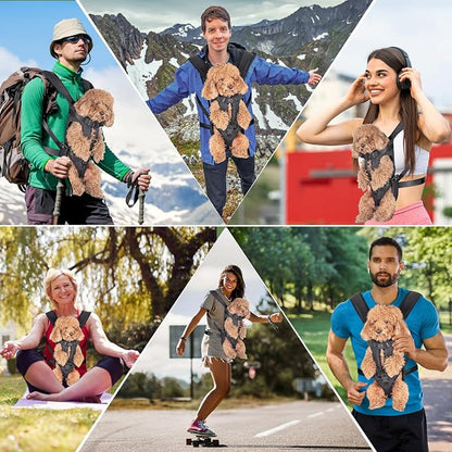 Pet Carrier Backpack, Adjustable Front Dog Carrier, Legs Out Dog Chest Carrier - Image 6
