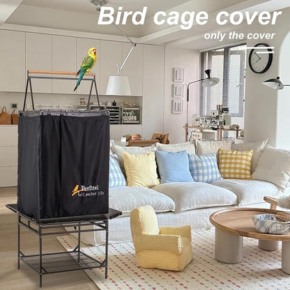 Bird Cage Cover Good Night Birdcage Cover Black-Out Birdcage Cover Durable - Image 7