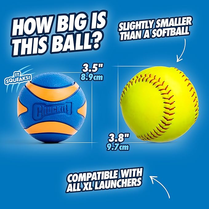 Chuckit Ultra Squeaker Dog Ball - Image 3