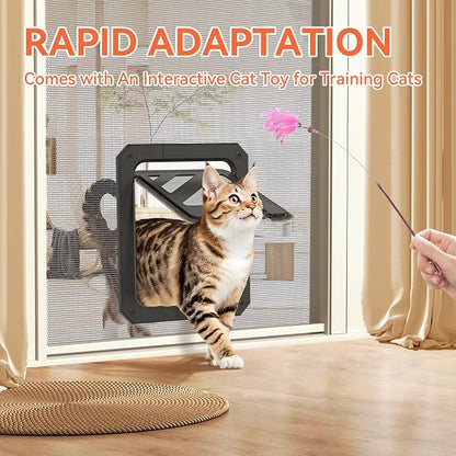 LIBBEPET Cat Door for Screen Door, Lockable Cat Screen Door for Cats & Small - Image 7