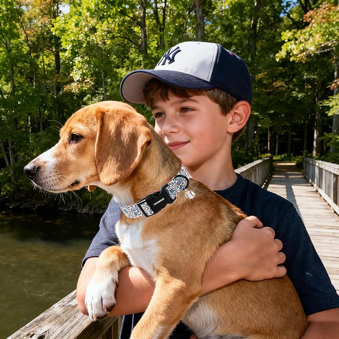 DOGWONG Baseball Dog Collar-Cute Boy Baseball Dog Collar, Adjustable Soft Male - Image 5