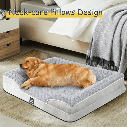Orthopedic Dog Bed for Large Medium Sized, Washable Memory Foam Large Dog Bed - Image 7