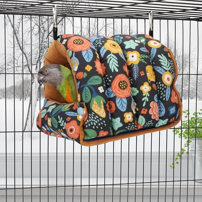 Wontee Bird Nest House Winter Warm Snuggle Hut Bird Bed Hanging Hammock - Image 3