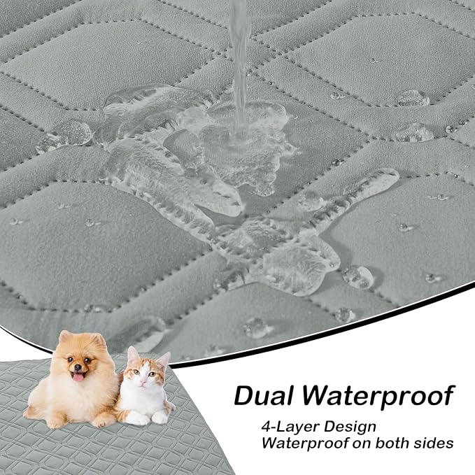 hyha Waterproof Dog Bed Blanket, Soft Pet Blankets, Waterproof Couch Cover - Image 2