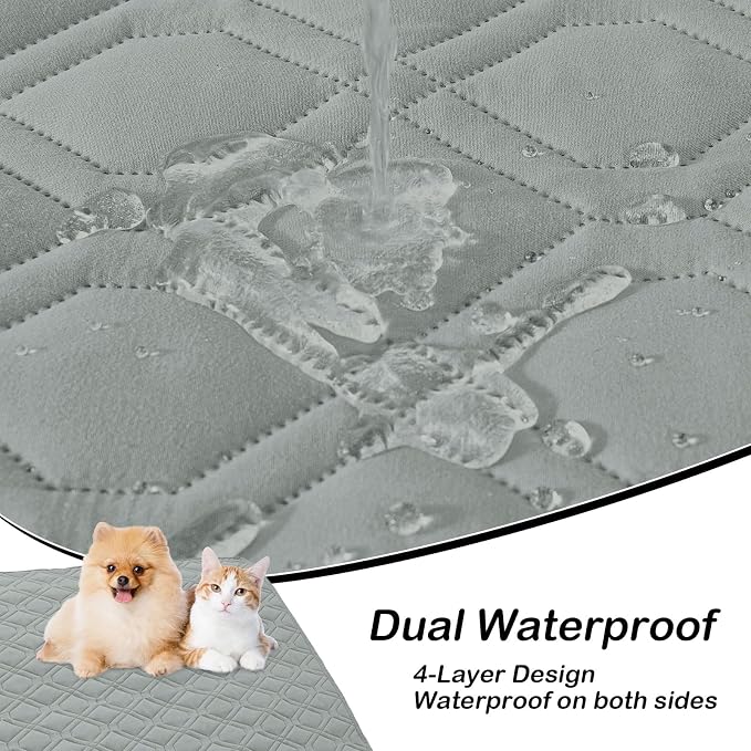 hyha Waterproof Dog Bed Blanket, Soft Pet Blankets, Waterproof Couch Cover - Image 2