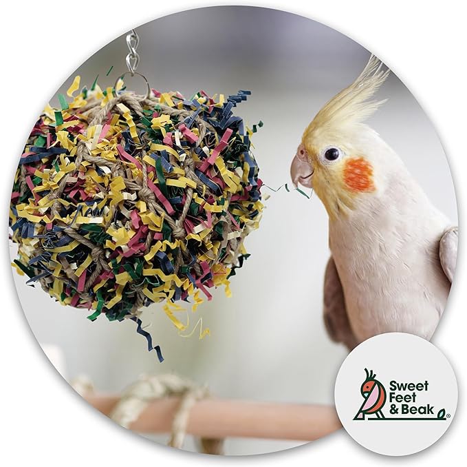 5” Super Shredder Ball Bird Toy - Image 2