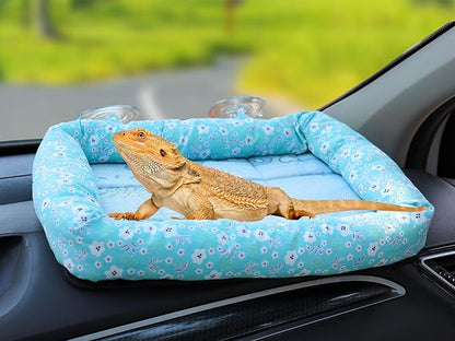 Bearded Dragon Travel Carrier, Lizard Car Hammock, Small Animal Carrier Bed - Image 5