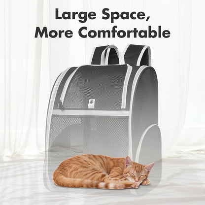 Pet Backpack Carrier, Large Cat Carrier Backpack Up to 20 Lbs - Image 4