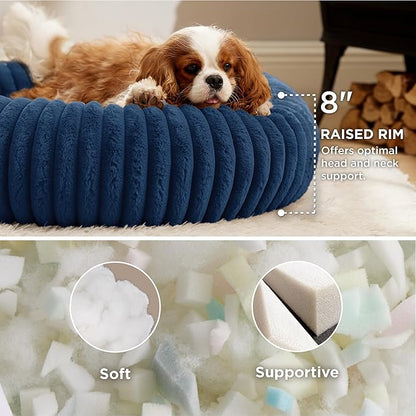 Bedsure ComfyFleece™ Donut Medium Dog Bed - Image 2