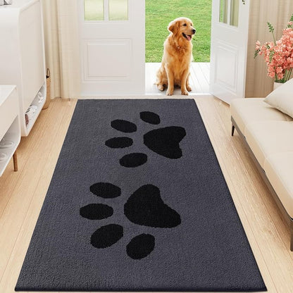 Buganda Dog Door Mat for Muddy Paws, Absorbent Dirt Trapper Washable Indoor by Buganda