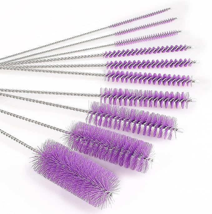 CiaraQ Bottle Cleaning Brushes, 8 Inch Nylon Tube Brush Set, Cleaner - Image 6