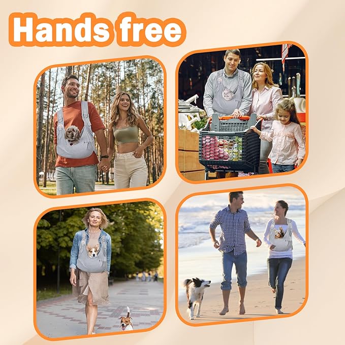 Dog Sling Carriers for Small Dogs, Carrier Sling for Cats and Pupp, Carrying - Image 6