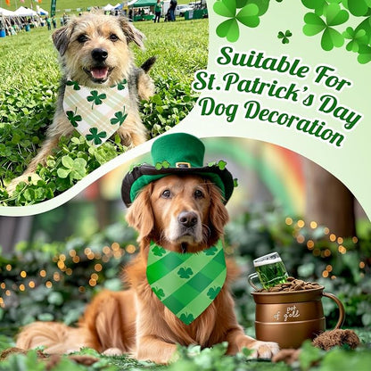 Weewooday 50 Pcs St Patricks Day Bandanas Bulk - Image 2