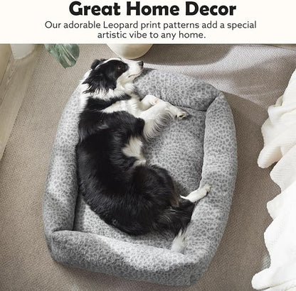 JOEJOY Dog Bed Medium Size Dog, Removable Washable Cover Orthopedic Soft Faux - Image 4