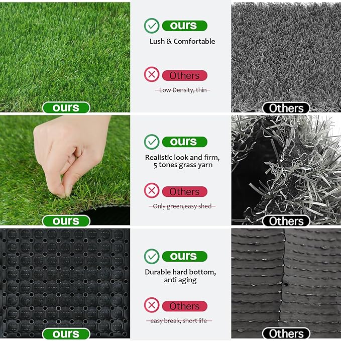 XLX TURF Interlocking Fake Grass Tiles - Image 4