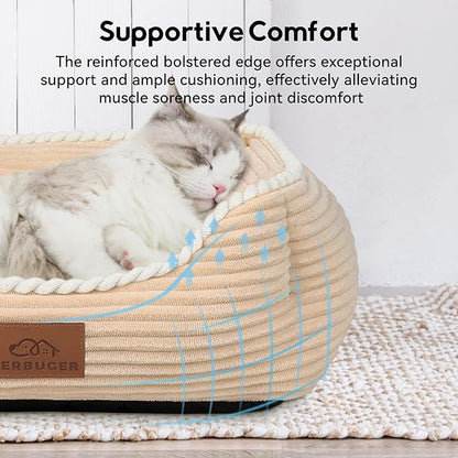 Rectangle Cat Dog Bed for Large Medium Small Pets Indoor Outdoor Machine - Image 3