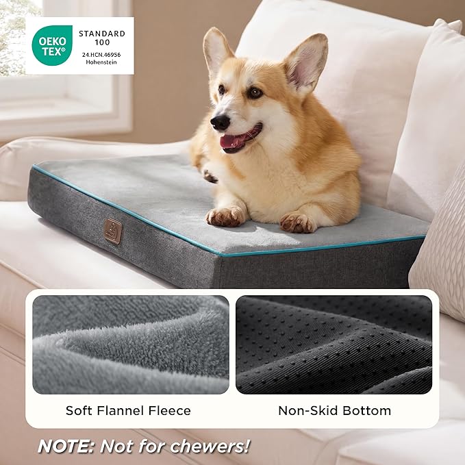 Bedsure Memory Foam Dog Bed Medium Size Dogs- Orthopedic Pet Beds - Image 3
