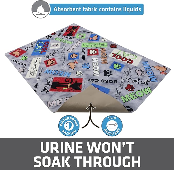 Drymate Cat Litter Box Mat, Litter Trapping Mat, Waterproof, Urine-Proof - Image 3