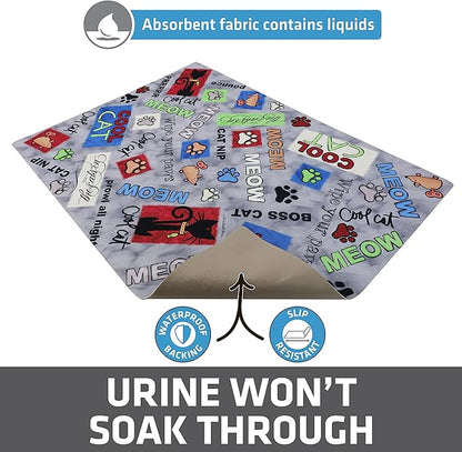 Drymate Cat Litter Box Mat, Litter Trapping Mat, Waterproof, Urine-Proof - Image 3