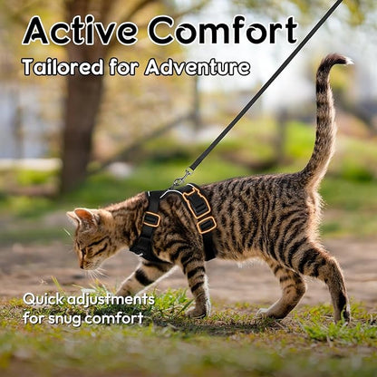 Dooradar Cat Harness and Leash Set, Escape Proof Safe Adjustable Kitten Vest - Image 4