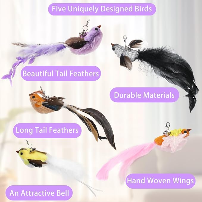 Soarer 3-in-1 Flying Bird Cat Toys - Image 4