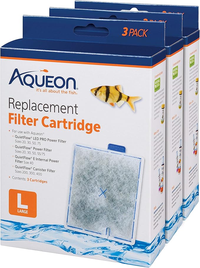 Aqueon Aquarium Fish Tank Replacement Filter Cartridges Large by Aqueon